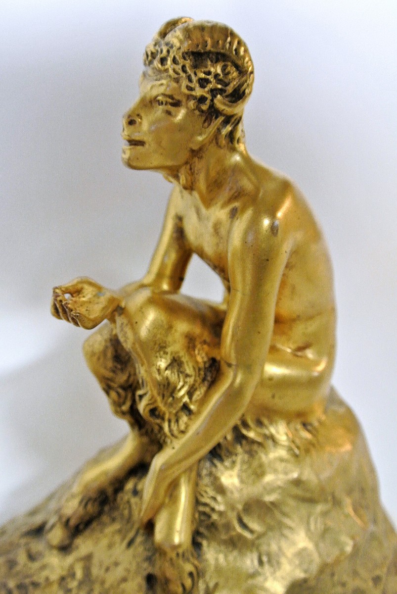 Couple de faunes Joe Descomps 1869/1950-photo-5