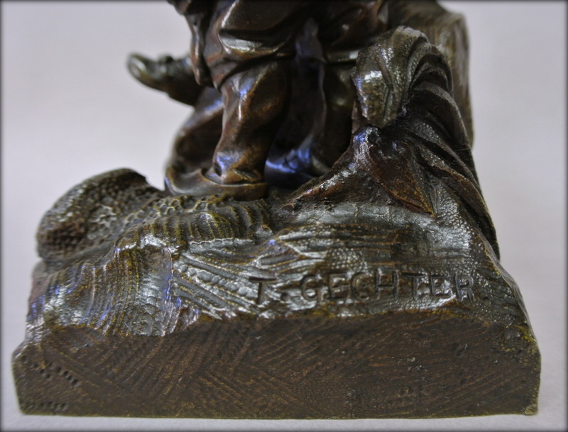 "fishing In Part" From Bronze Gechter-photo-5