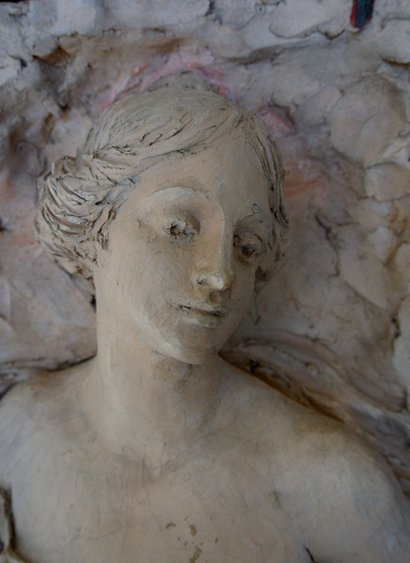"female Bust" Original Terracotta By Charles Desvergnes-photo-5