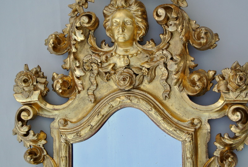 Miroir "Au visage" du début XIXème-photo-1