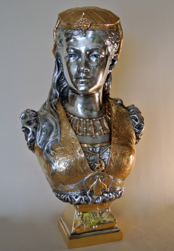 Bronze Bust Signed Rimbez