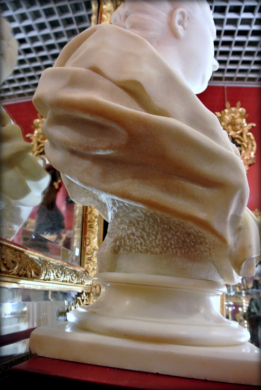 Marble Bust Signed H. Icard-photo-5