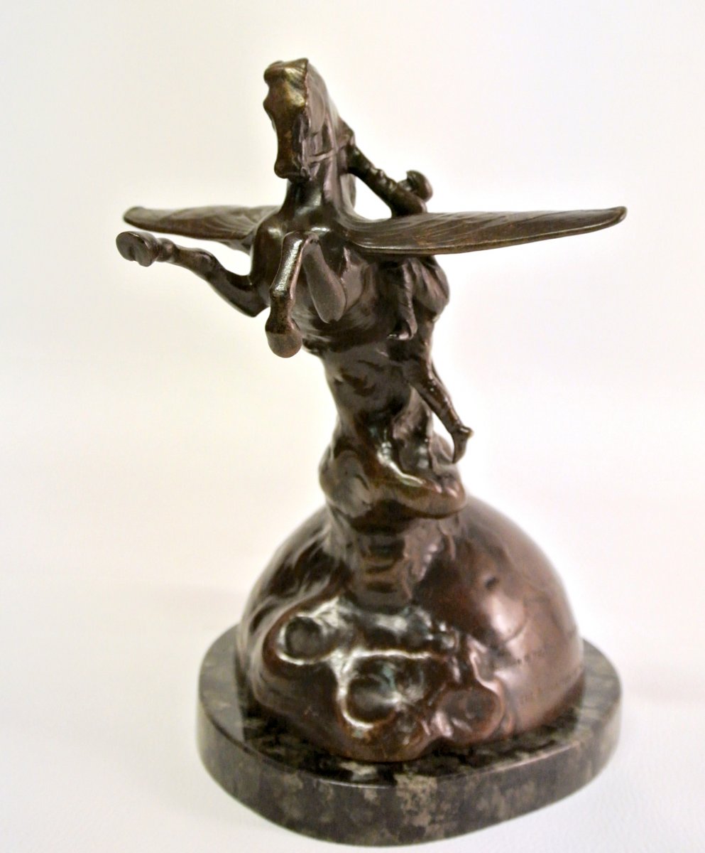 Groupe En Bronze Par Paul  Moreau-Vauthier-photo-3