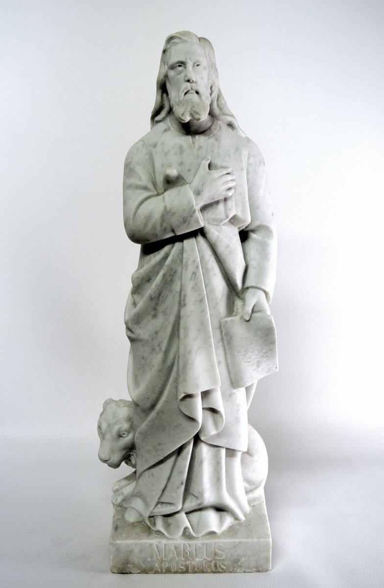 Saint Mark, Marble Sculpture-photo-2