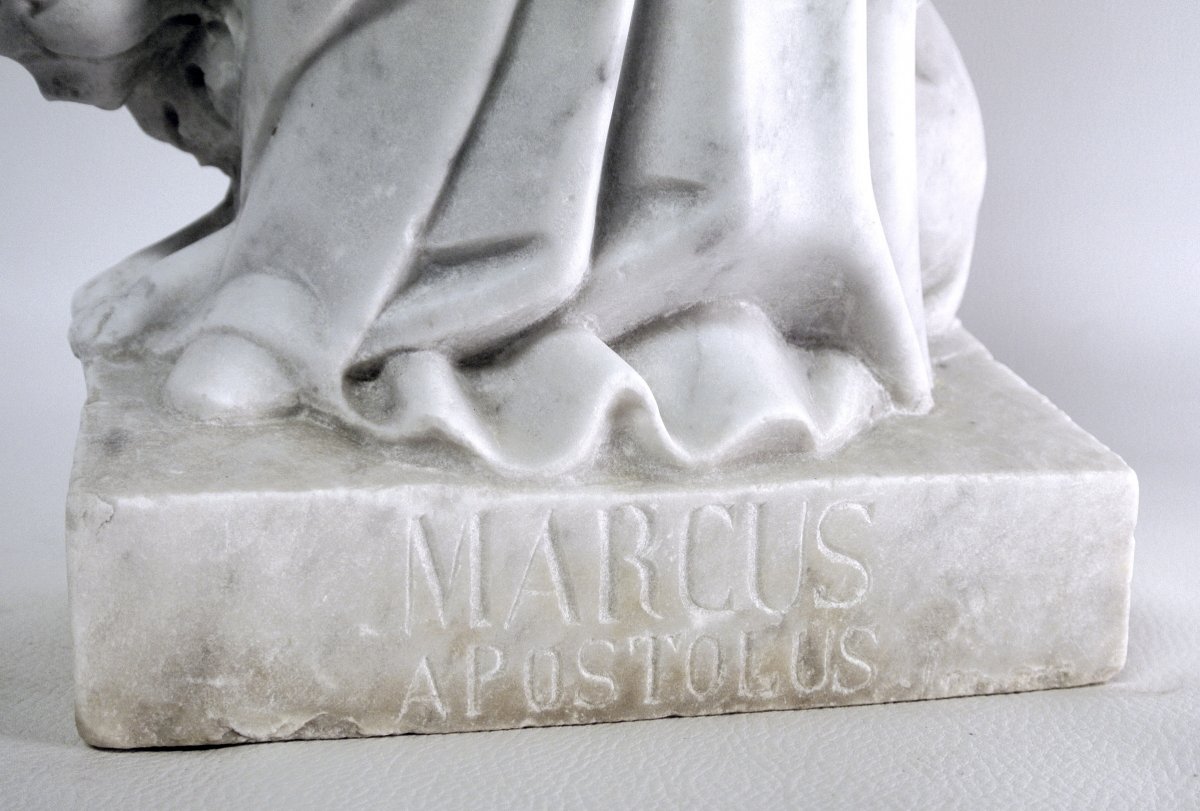Saint Mark, Marble Sculpture-photo-3