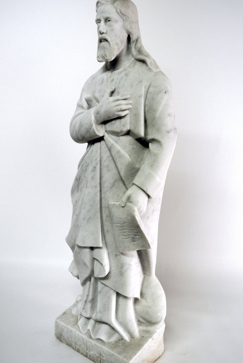 Saint Mark, Marble Sculpture-photo-5