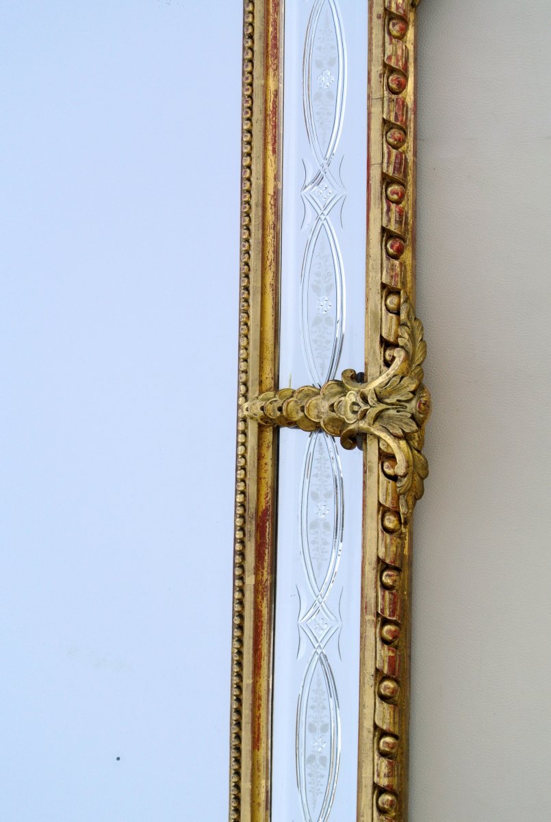 Miroir d'époque Napoléon III 178 X 108 -photo-1