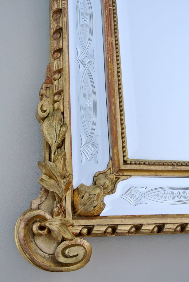 Miroir d'époque Napoléon III 178 X 108 -photo-4