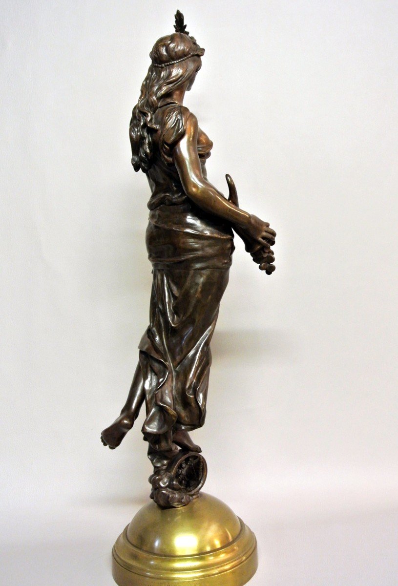 "la Fortune" Didier Debut, 19th Century Bronze-photo-1