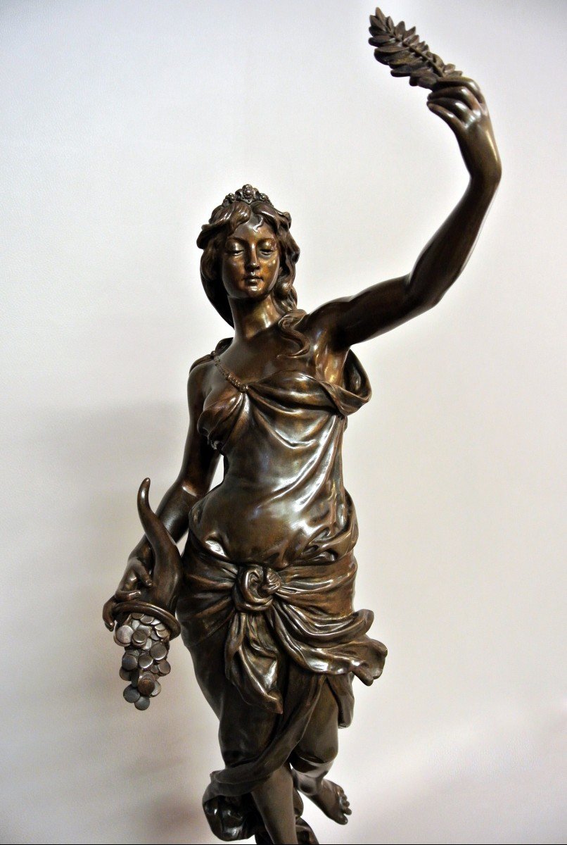 "la Fortune" Didier Debut, 19th Century Bronze-photo-5