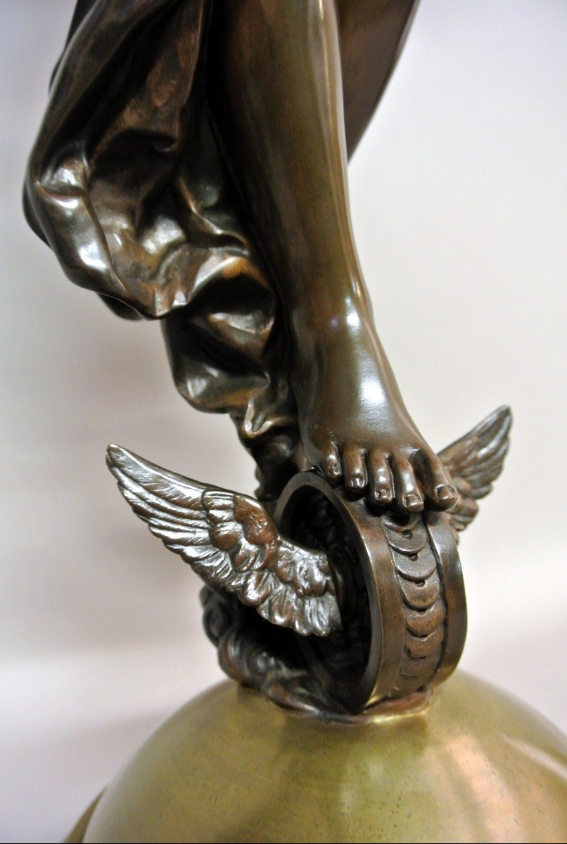 "la Fortune" Didier Debut, 19th Century Bronze-photo-7