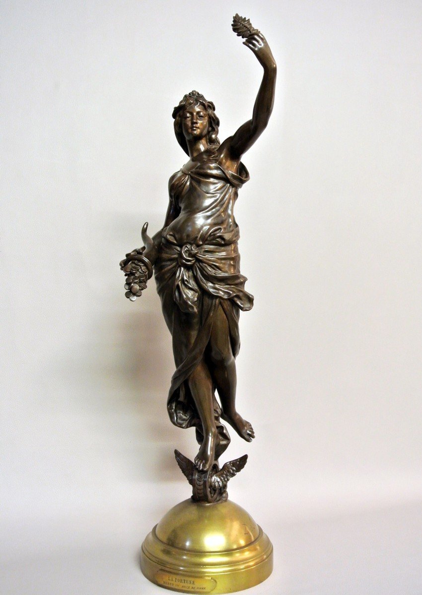 "la Fortune" Didier Debut, 19th Century Bronze