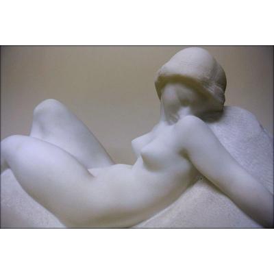 Carrara Marble Sculpture Signed A.gennarelli