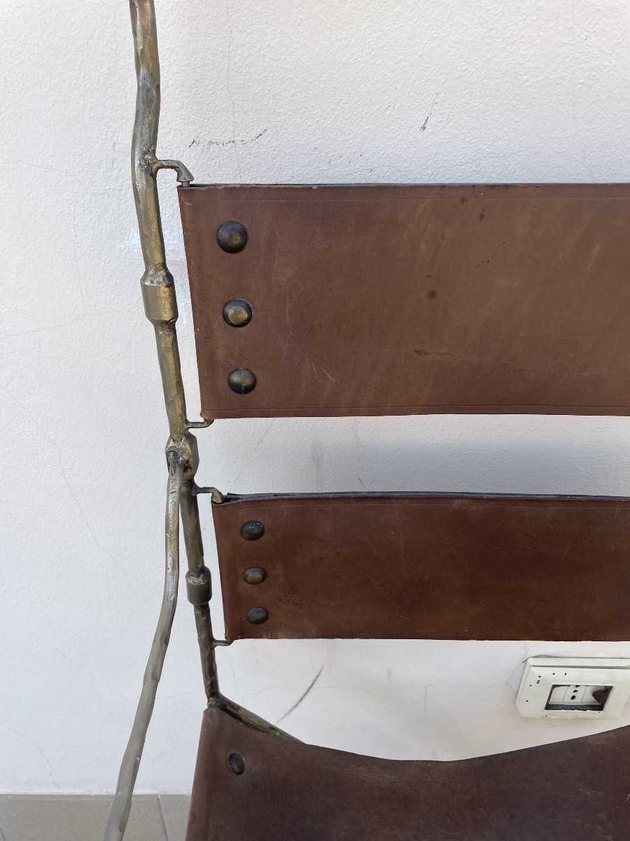 Iron Armchair By Maison  Jansen From 1970-photo-2