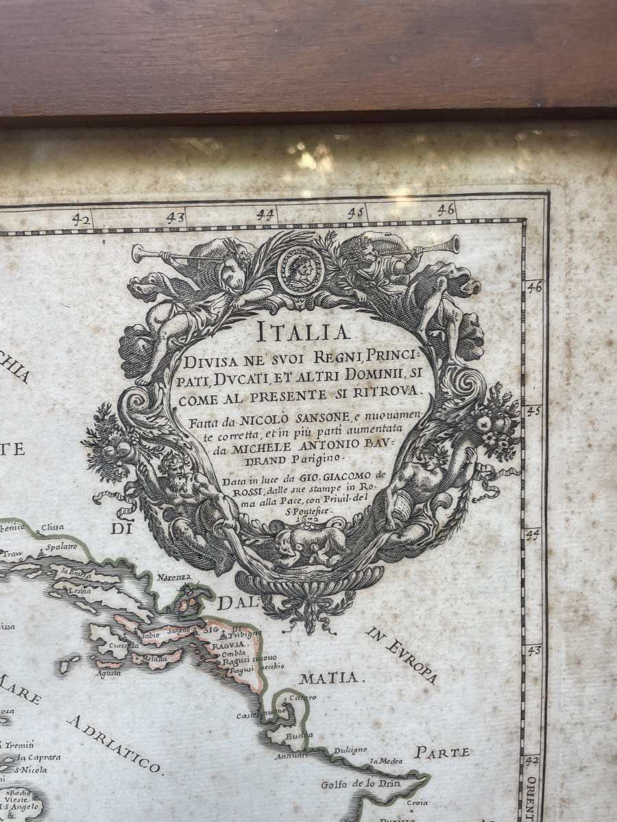 Carte geographique italie XVIII siecle-photo-3