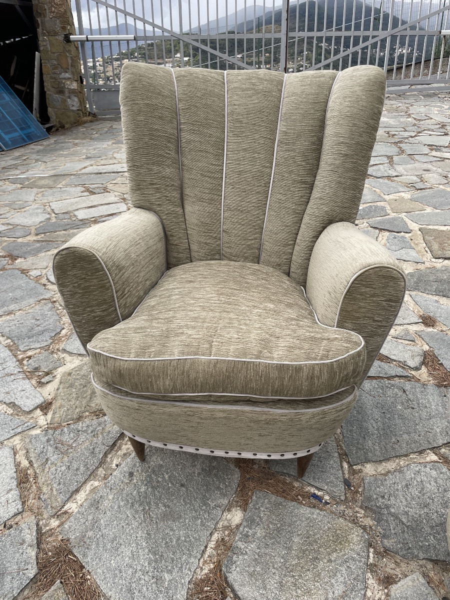 Pair Of 1950s Armchairs-photo-2