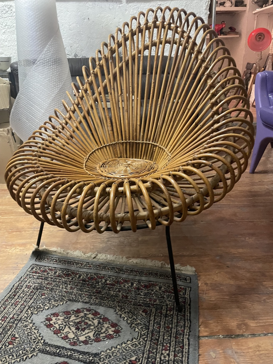 Fauteuil in rattan design janine abraham e dirk jan rol