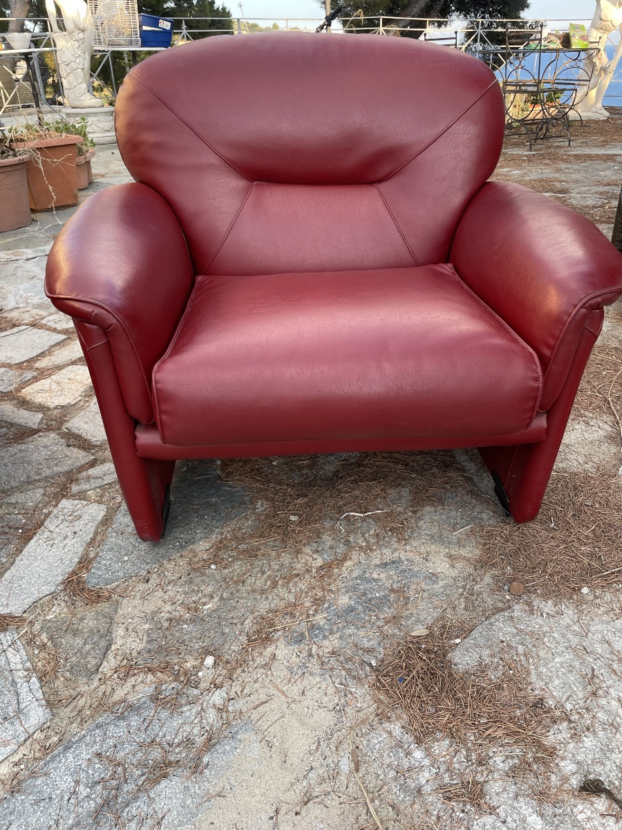 Pair Of Armchairs Design 80s-photo-3