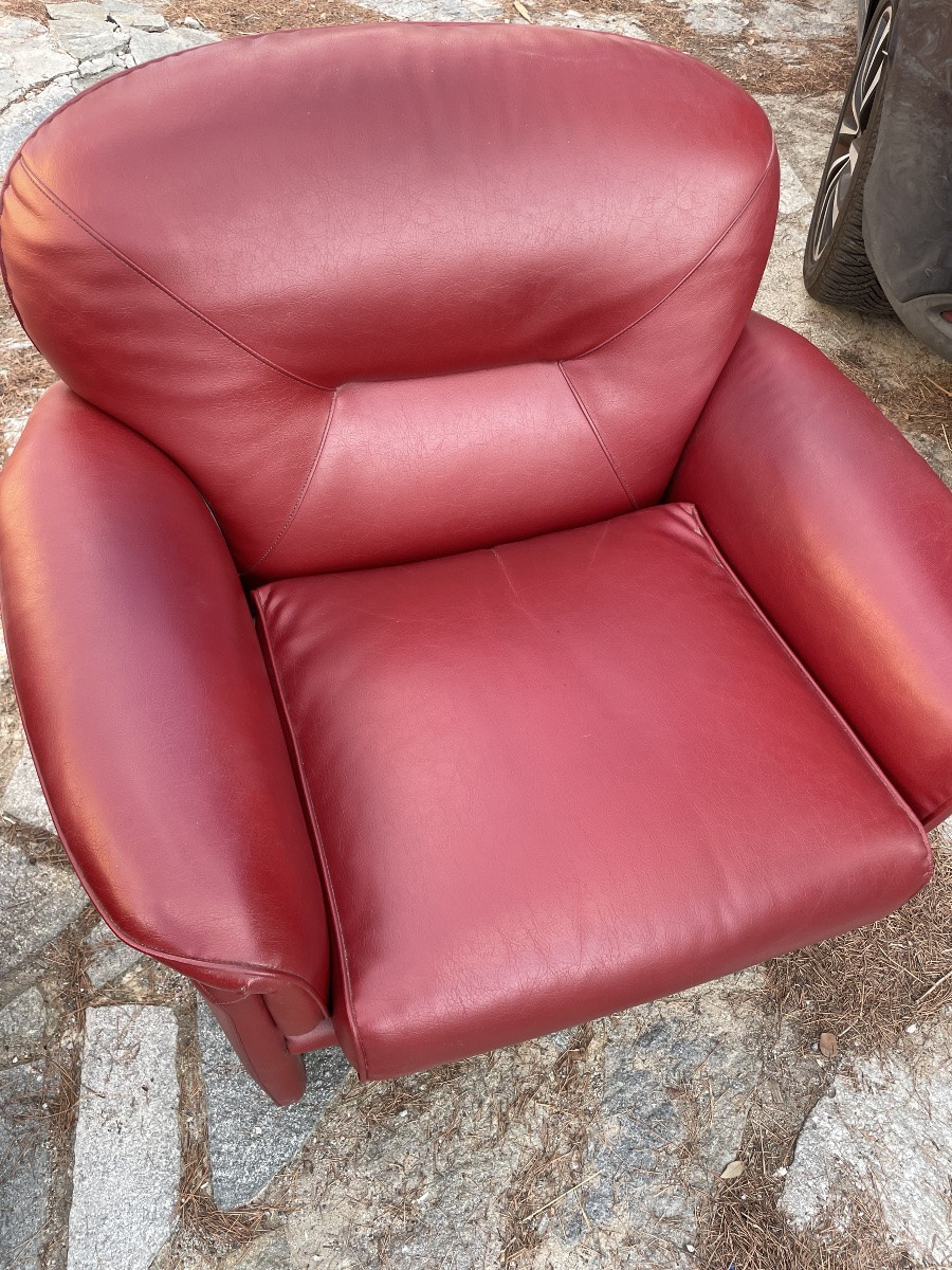 Pair Of Armchairs Design 80s-photo-2