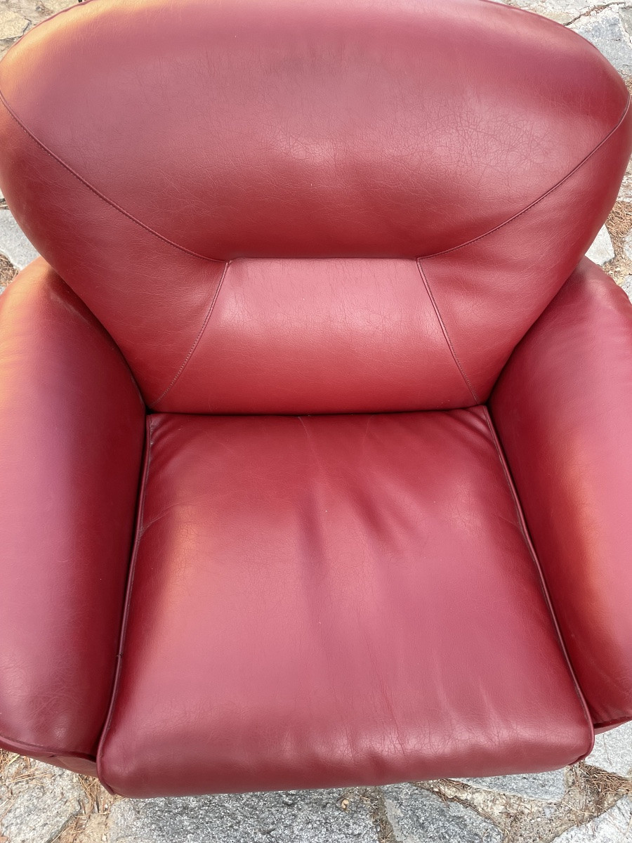 Pair Of Armchairs Design 80s-photo-3