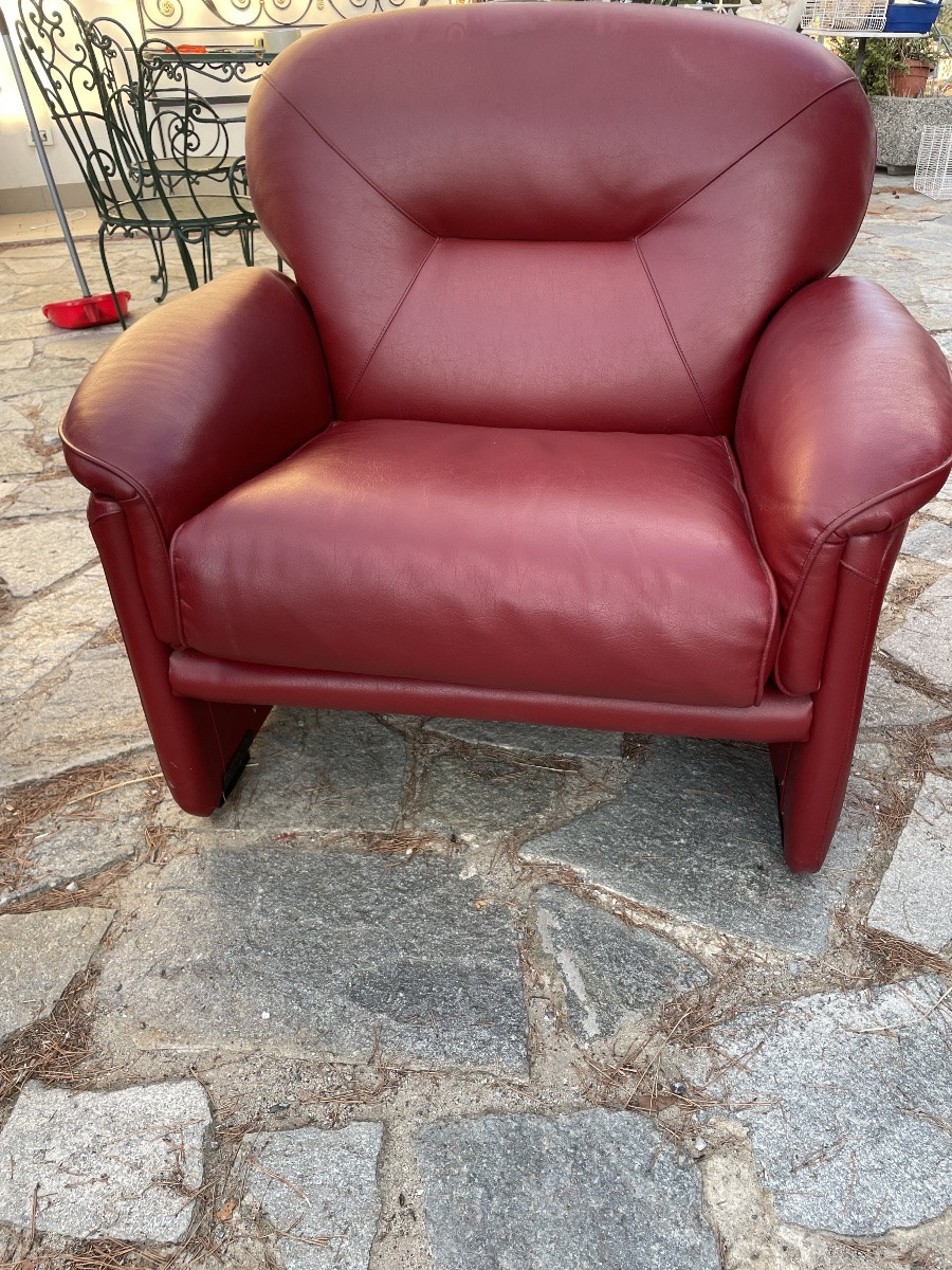 Pair Of Armchairs Design 80s-photo-4