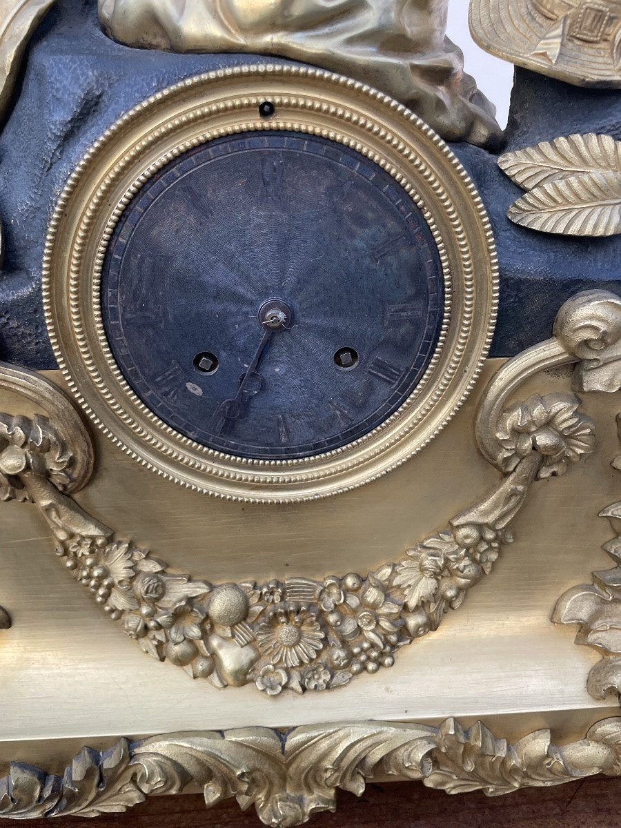Bronze Clock XIX Century-photo-3