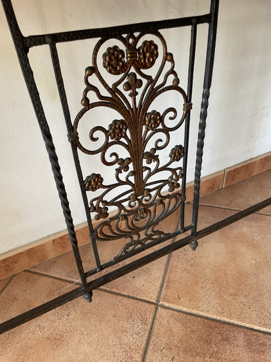 Wrought Iron Console Art Deco 1920/30-photo-3