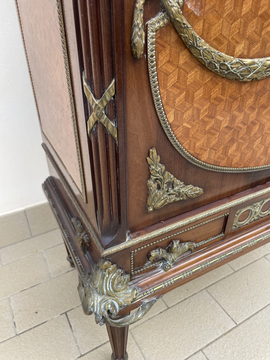 Vitrine Napoleon trois a marqueterie-photo-4