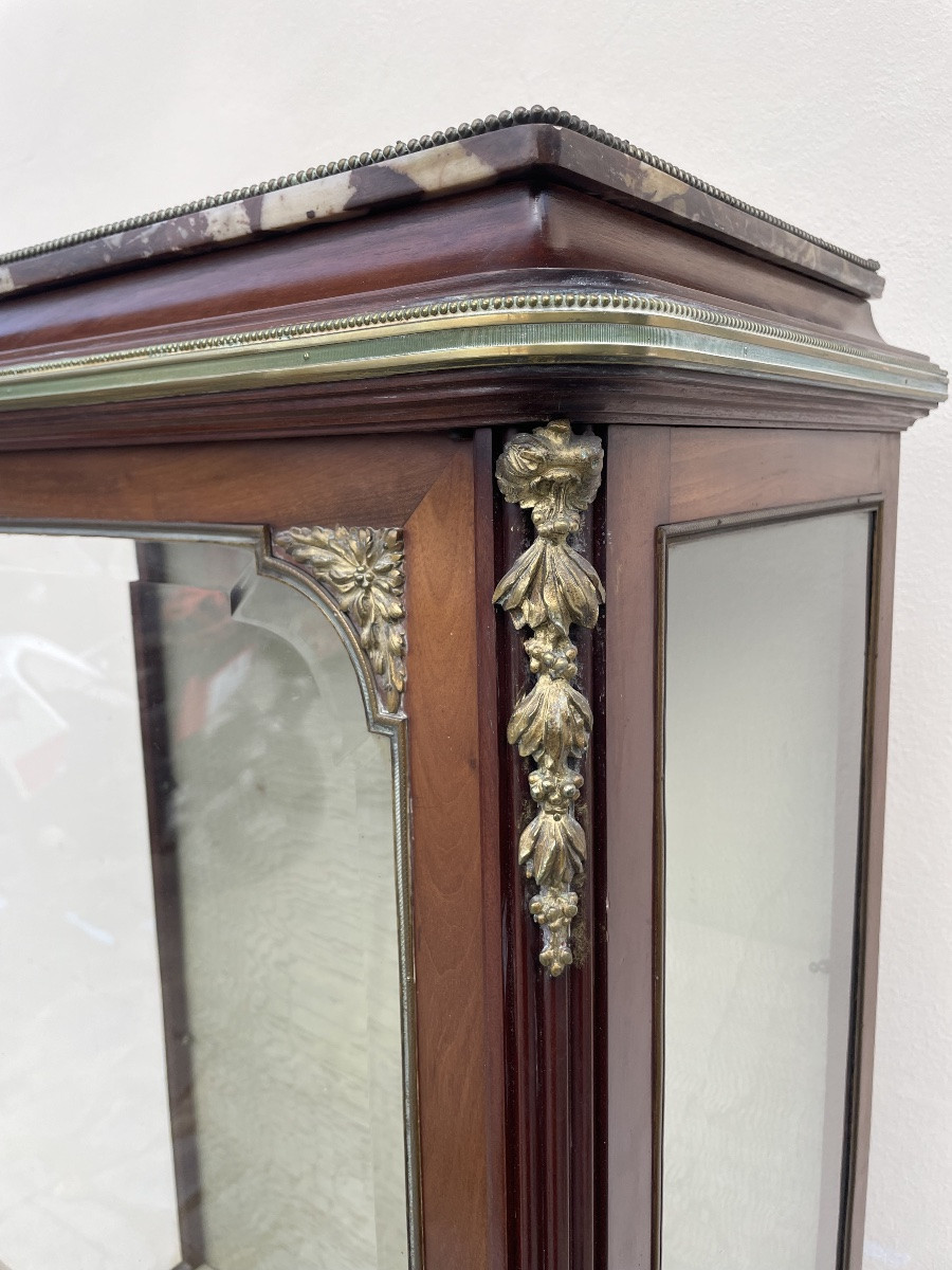 Vitrine Napoleon trois a marqueterie-photo-2