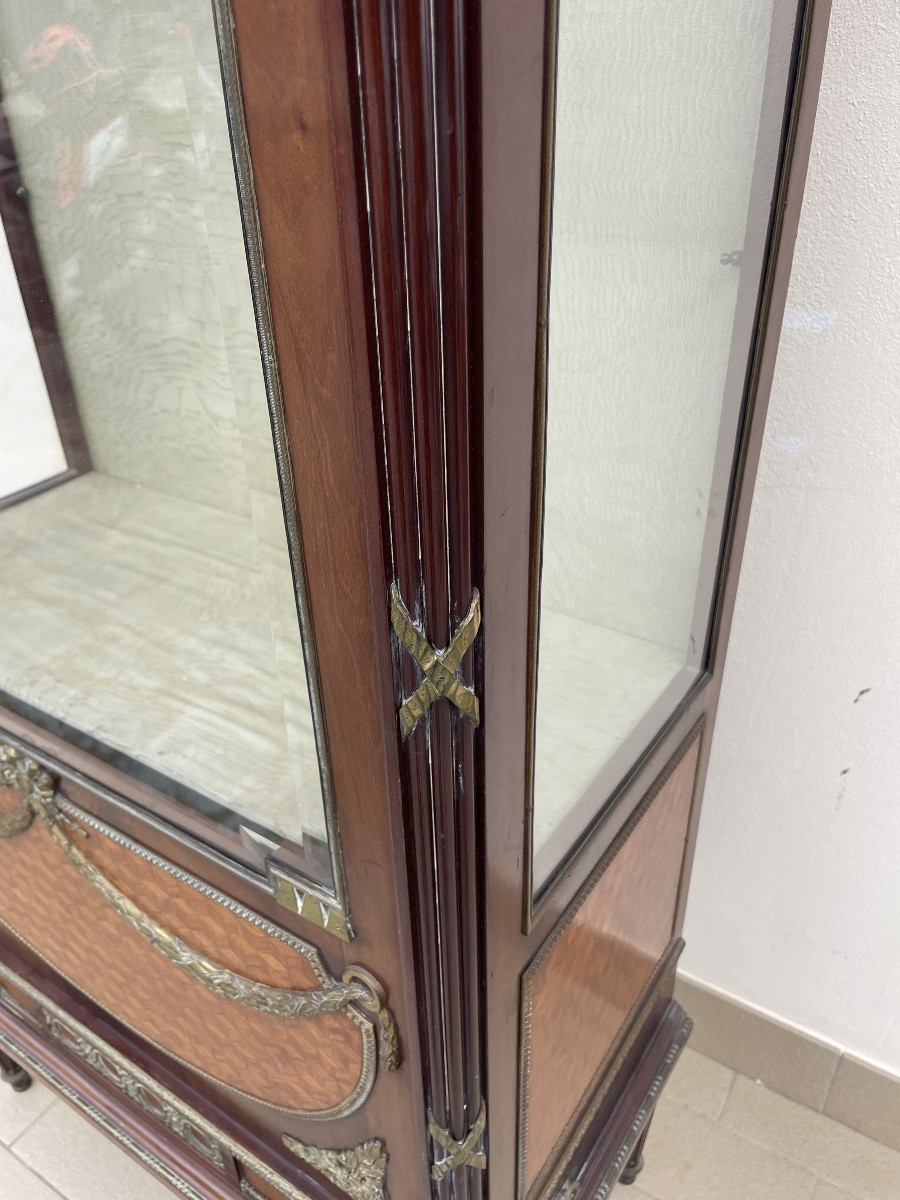 Vitrine Napoleon trois a marqueterie-photo-3