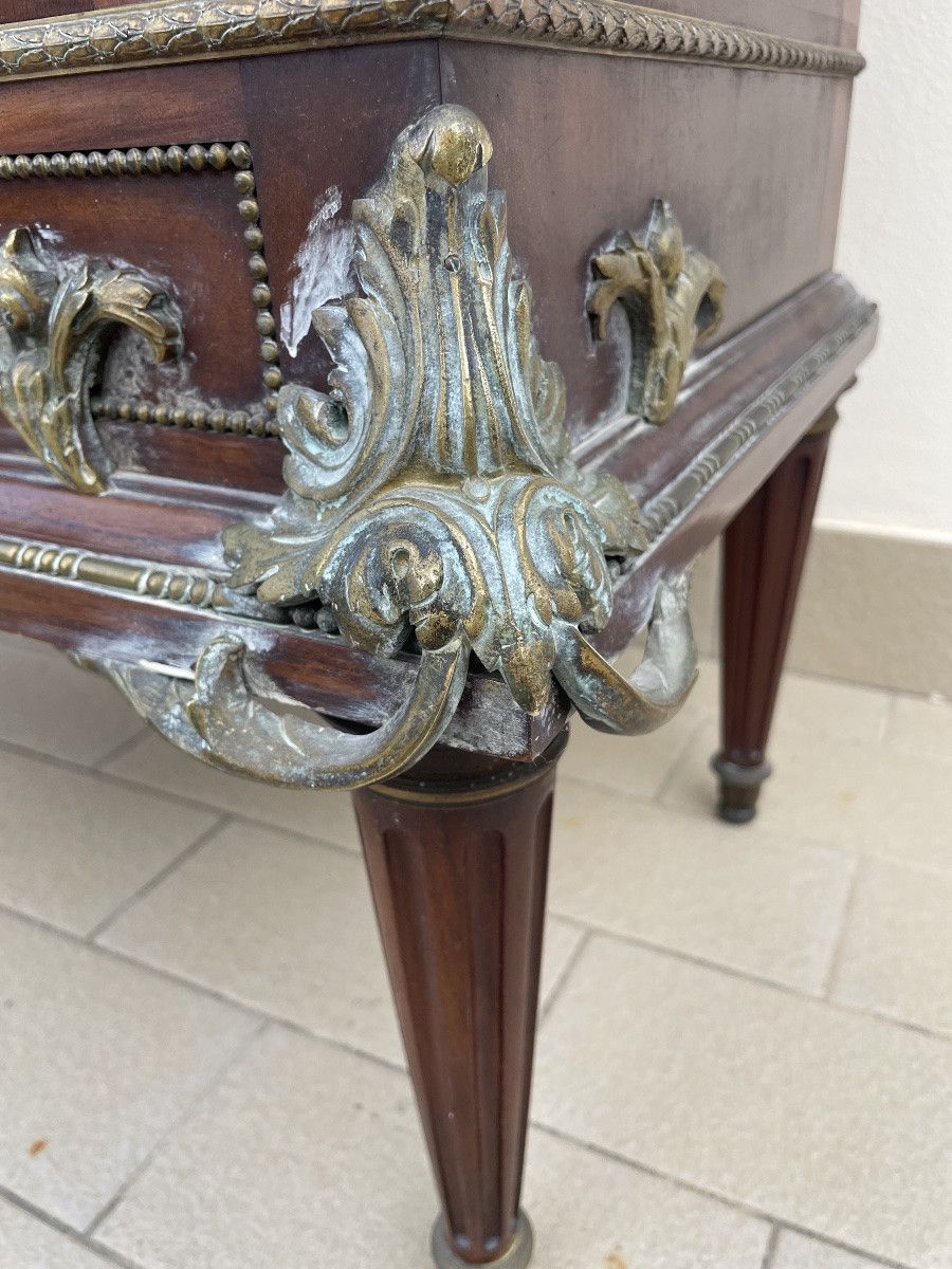 Vitrine Napoleon trois a marqueterie-photo-8