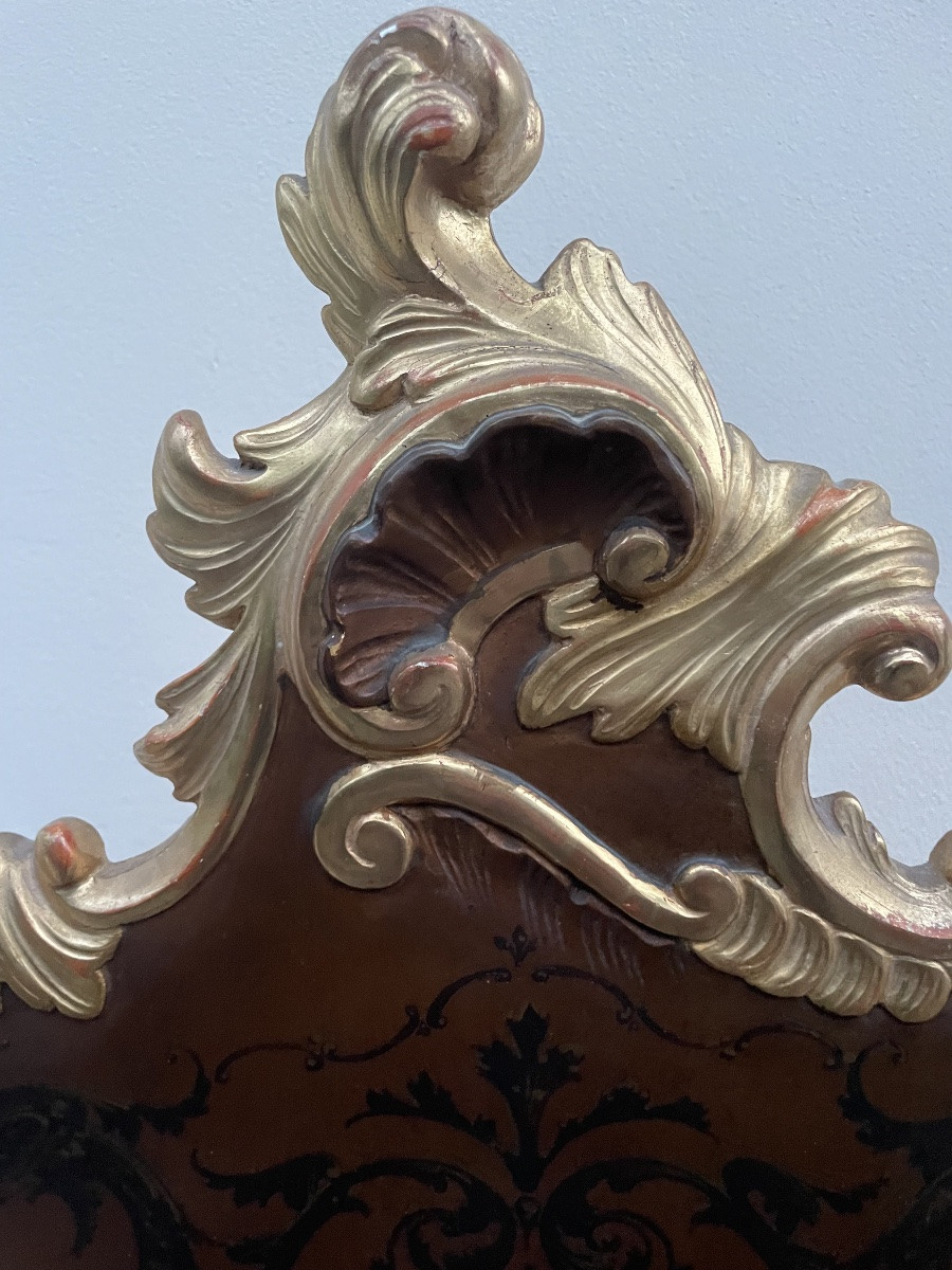 Pair Of Laiquered And Gilded Console Table-photo-7