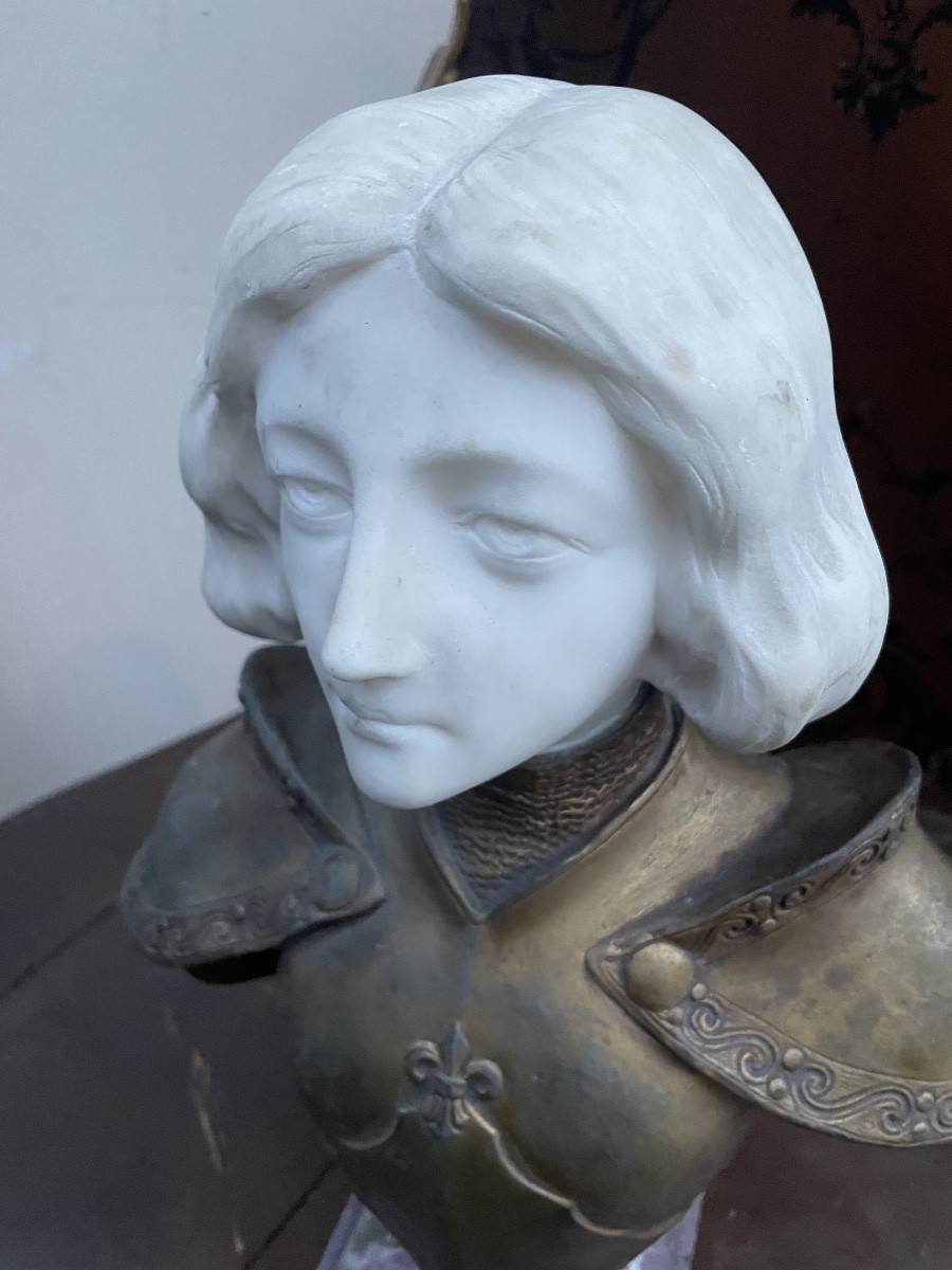 Buste marbre signe Gori Paris-photo-3