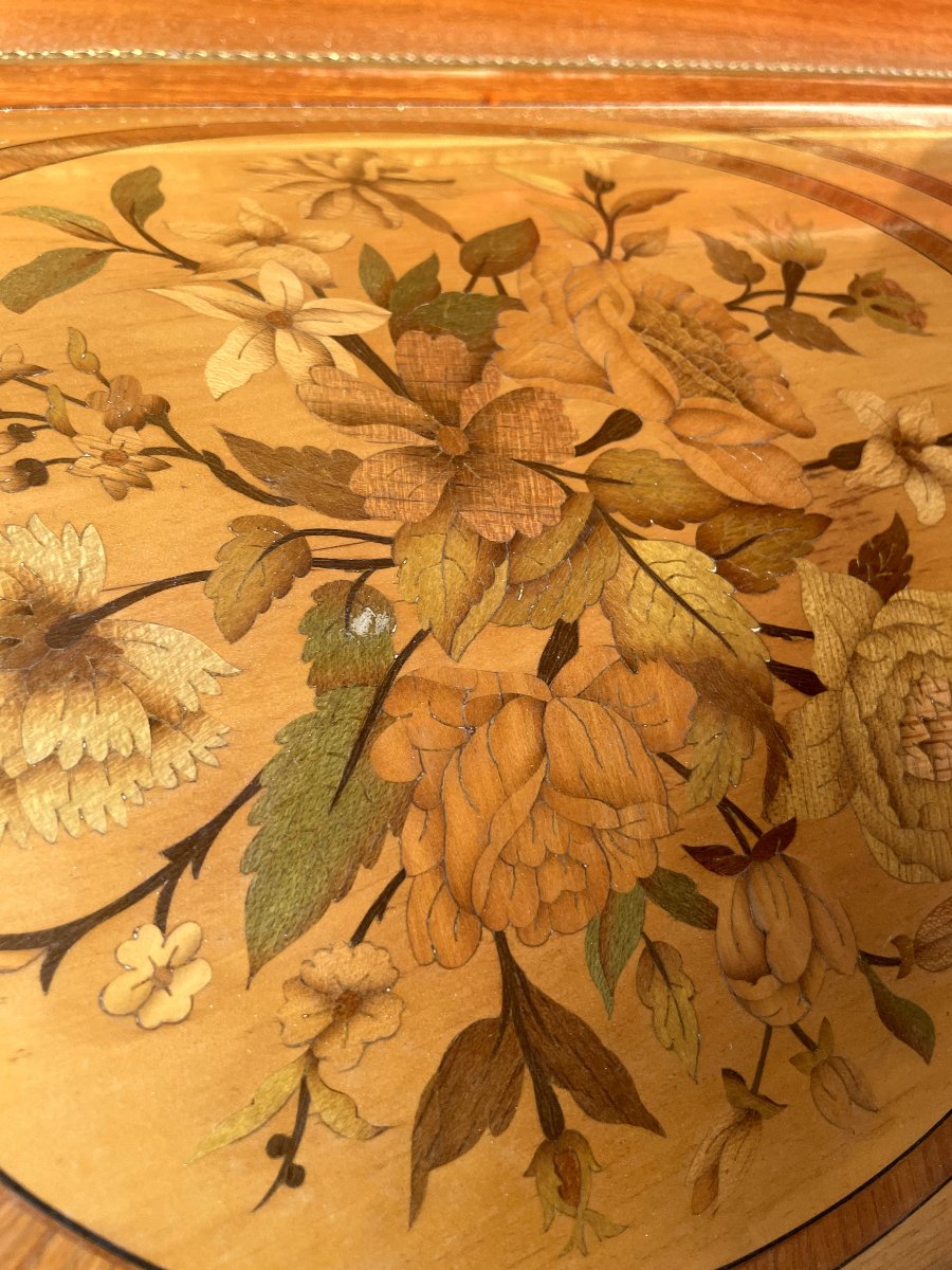 Louis XV-style Cylindrical Writing Desk-photo-3