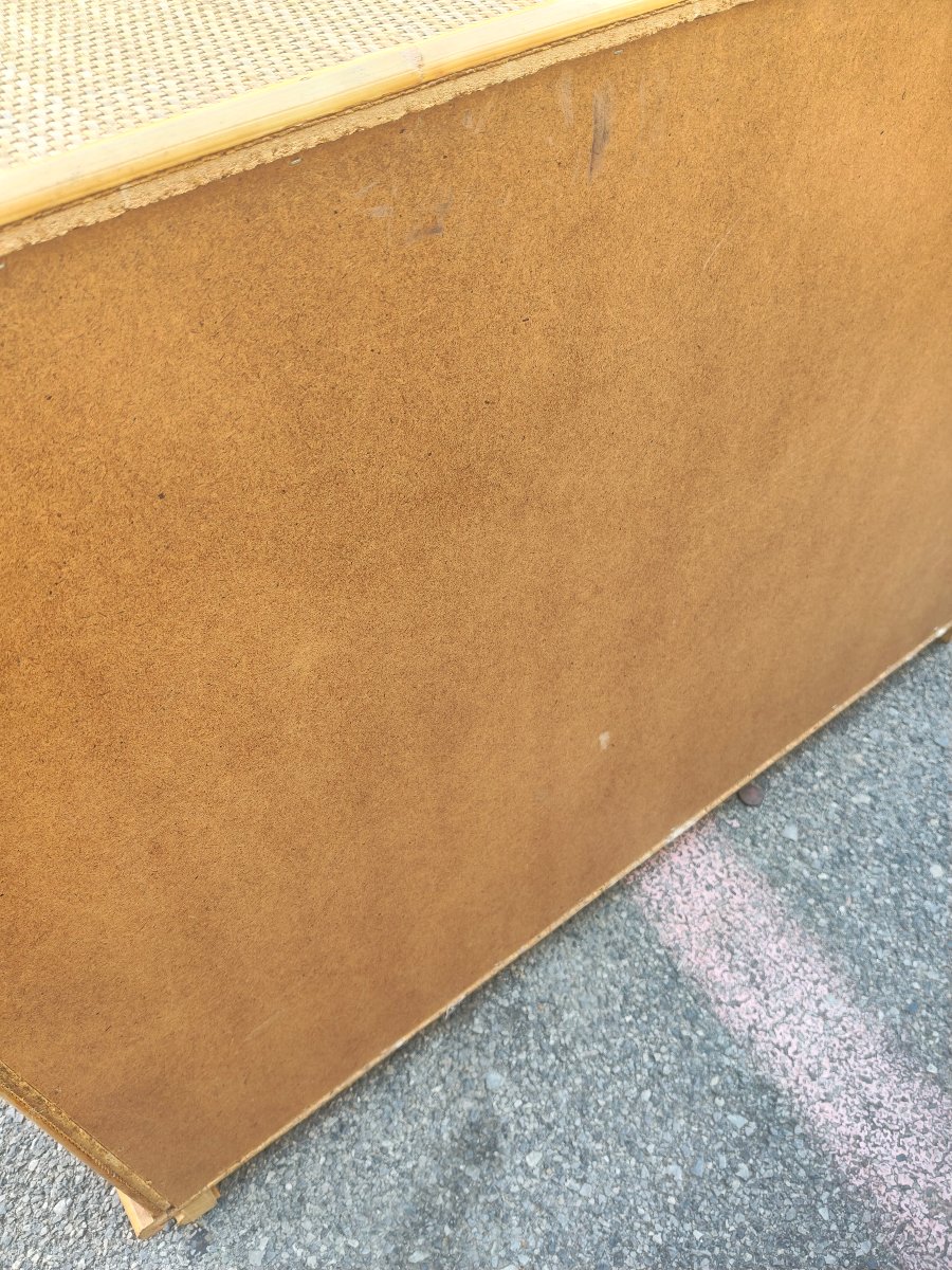 Commode en ratin signee Dalvera-photo-3