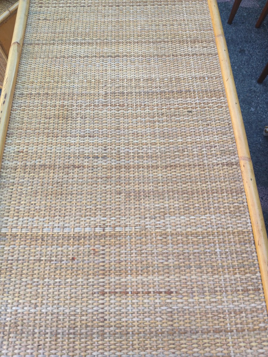 Commode en ratin signee Dalvera-photo-2