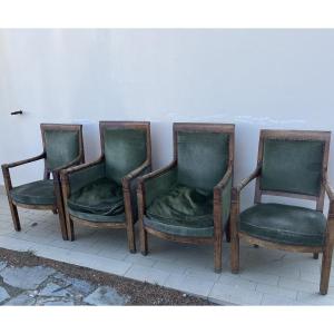 Quattre fateuils empire