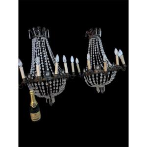 Pair des grande appliques style empire