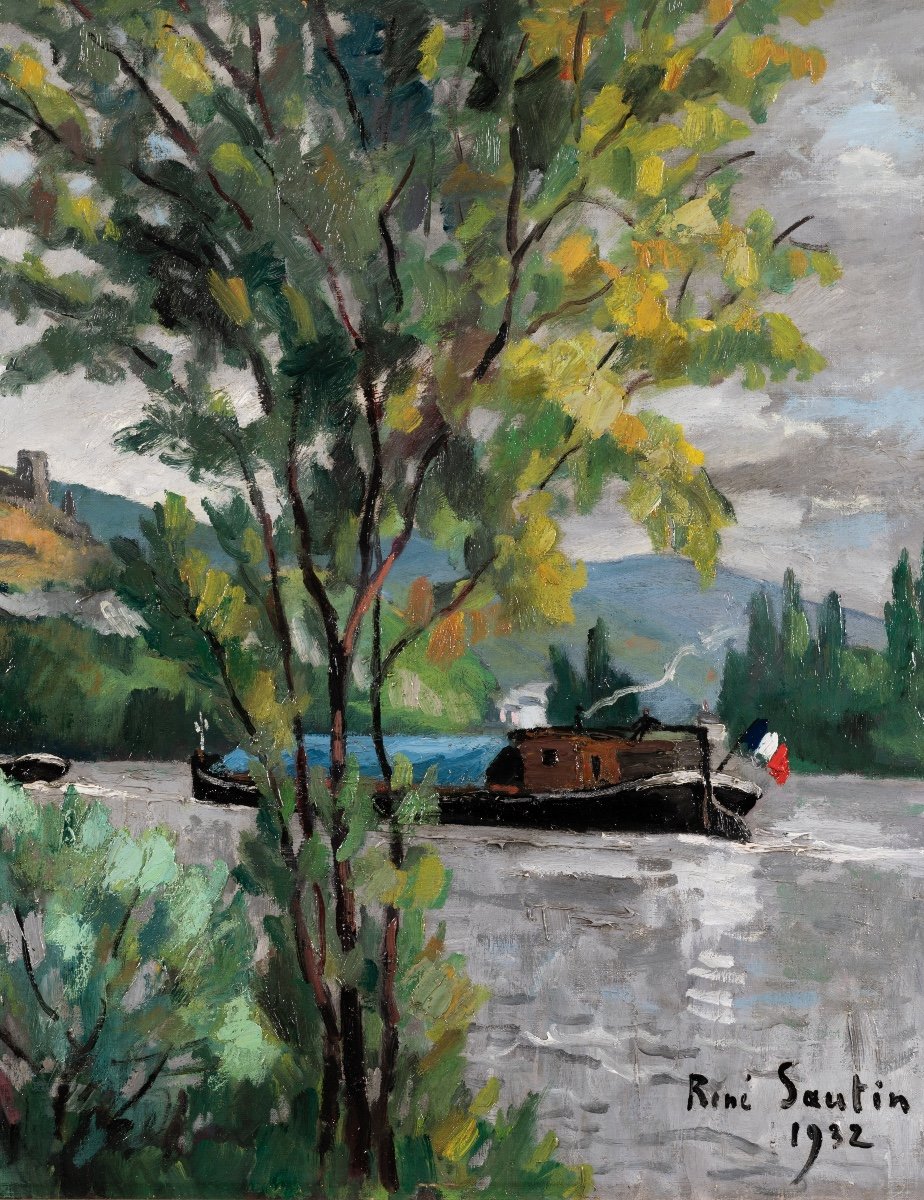René Sautin (1881-1968) - The Seine Aux Andelys-photo-3
