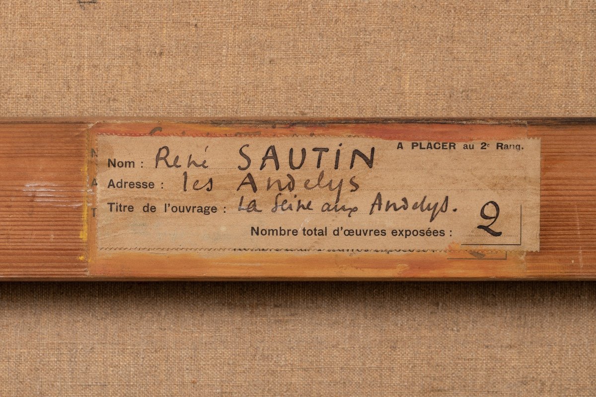 René Sautin (1881-1968) - The Seine Aux Andelys-photo-1