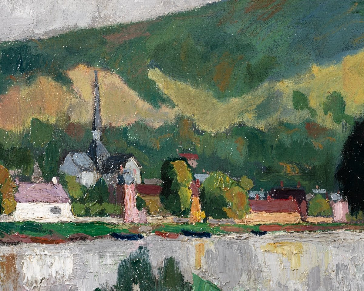 René Sautin (1881-1968) - The Seine Aux Andelys-photo-6