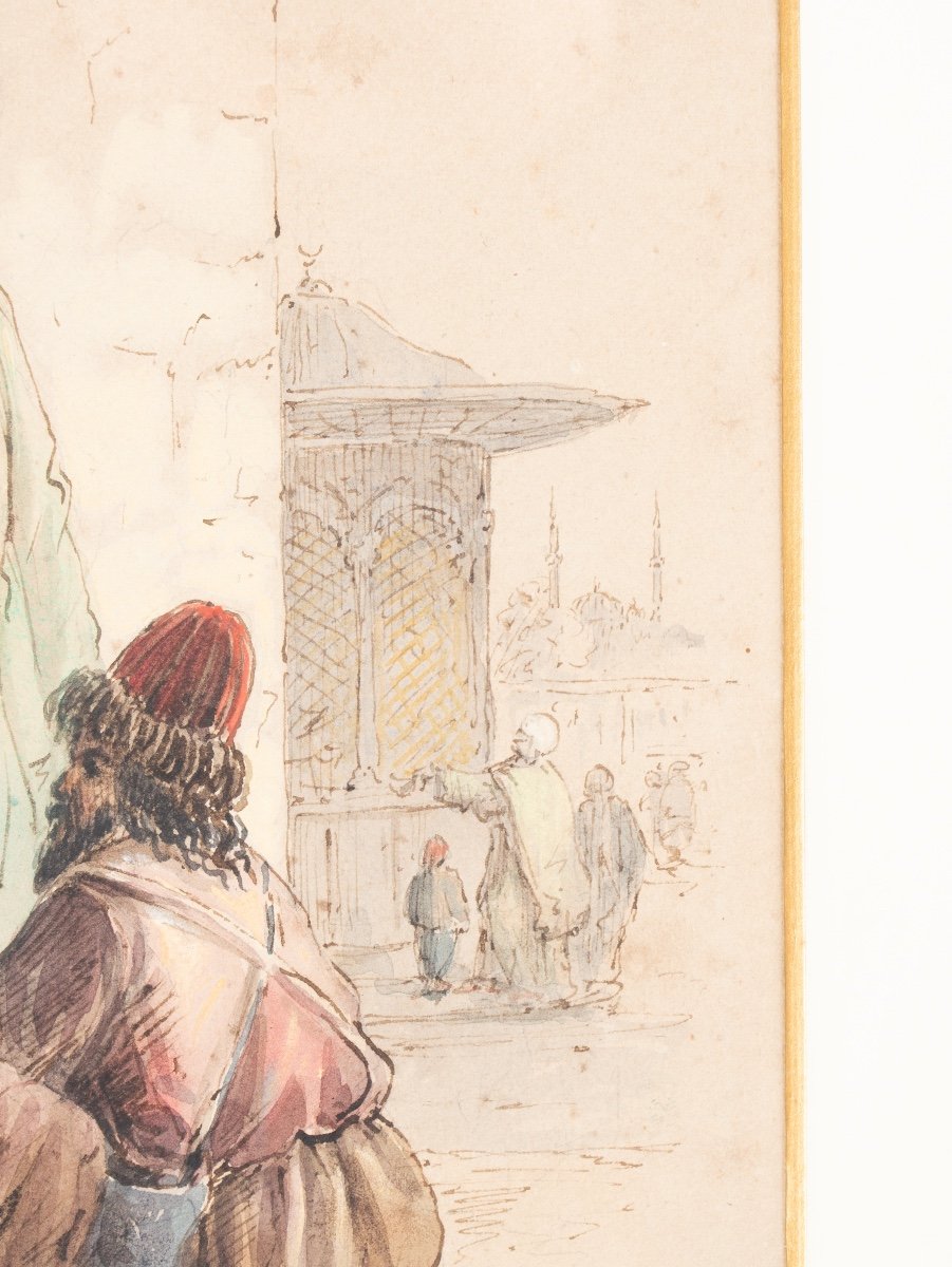 Turkish Men, Giovanni Jean Brindesi (1826 – 1888)-photo-5