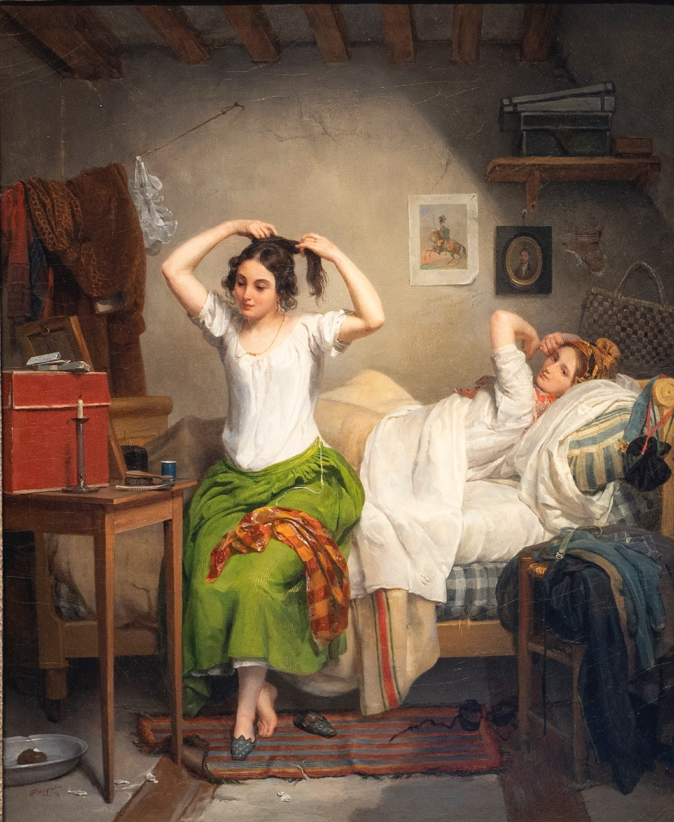 Jean-augustin Franquelin (1798-1839) Getting Up-photo-2