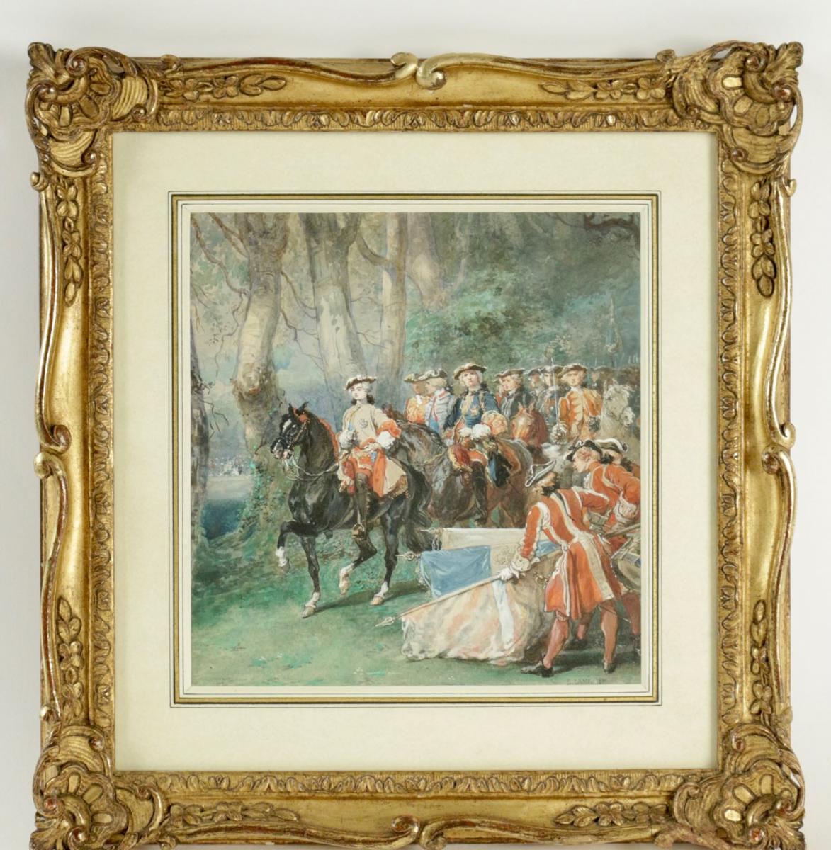 Eugene-louis Lami (paris 1800-1890) - The Salvation Of Standards