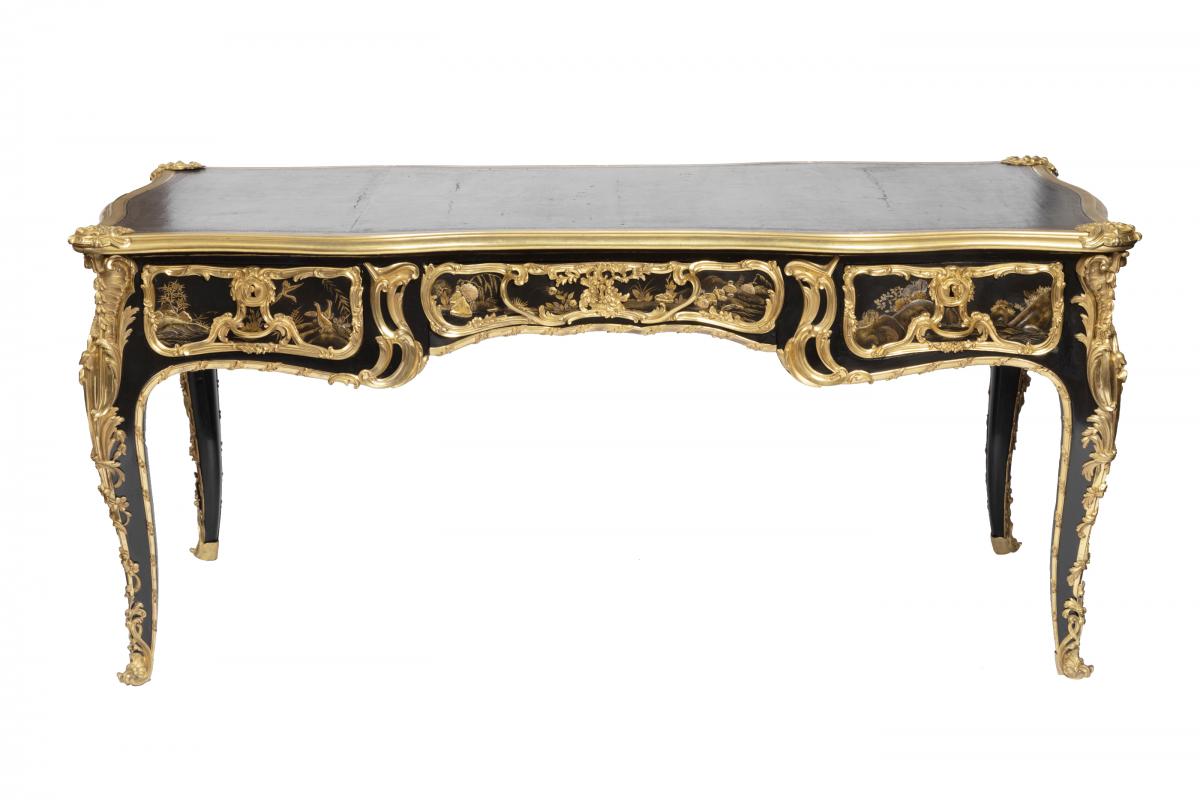 Flat European Lacquered Desk-photo-2