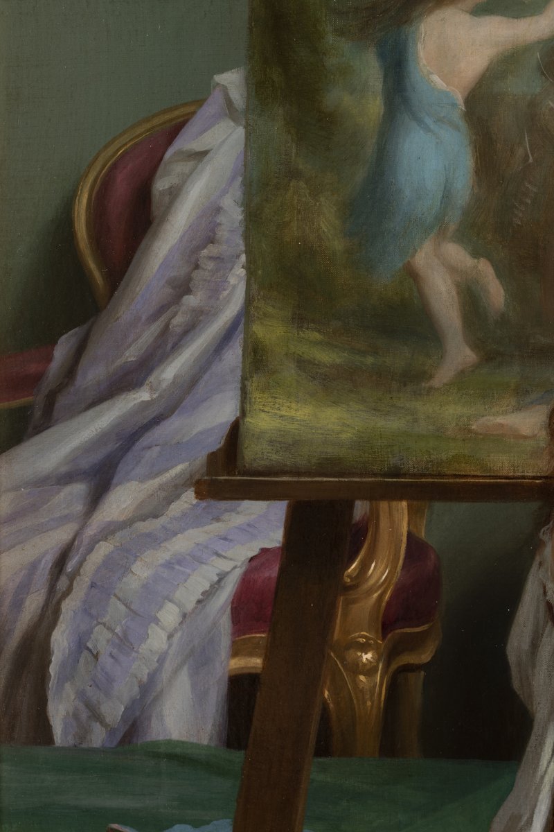 Portrait d'Une Jeune Fille Dans Son Atelier-photo-7
