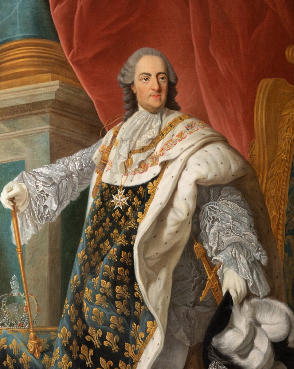 Portrait Of Louis XV In Coronation Attire-photo-1
