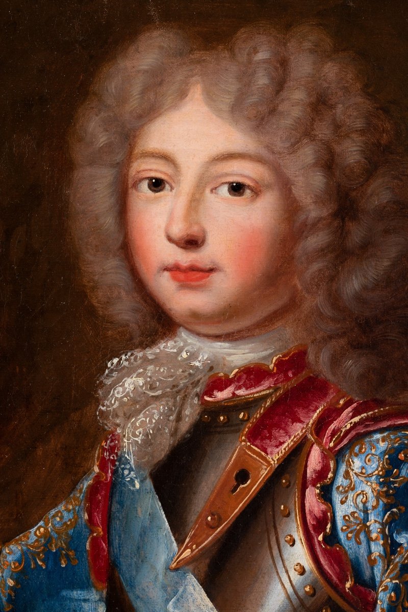 Portrait Said Of Duke Of Berry - French School Around 1700-photo-2