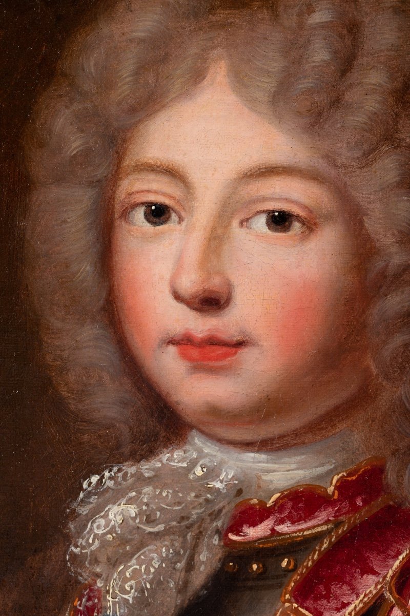 Portrait Said Of Duke Of Berry - French School Around 1700-photo-4