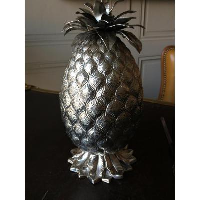 Presentoir en argent en forme d'ananas